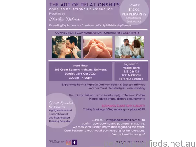 The Art Of Relationships - Couples Event - 1
